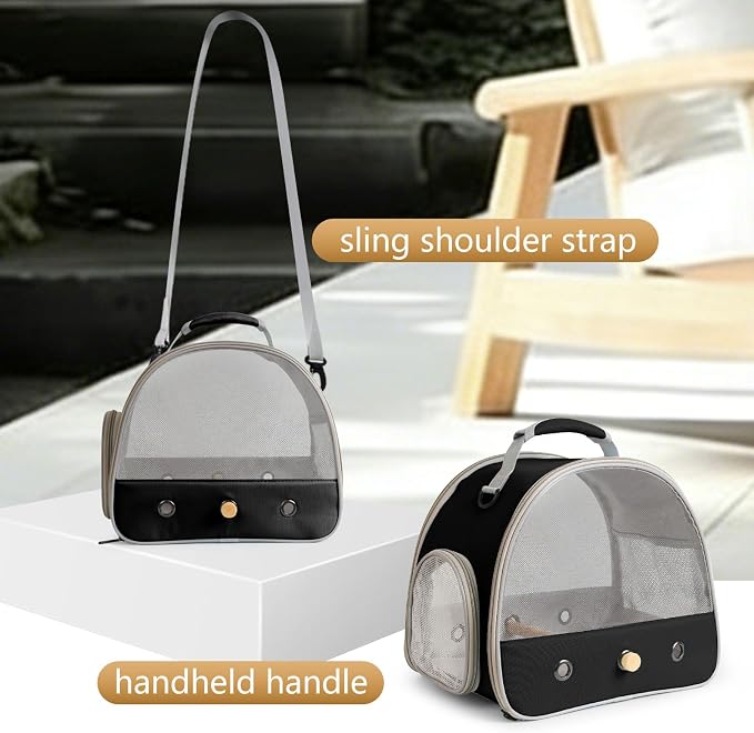 Bird Carrier, Portable Small Bird Parrot Parakeet Carrier - Image 4