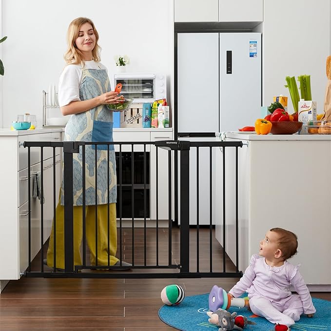 Mumeasy Baby Gate Extra Wide, 29.5-51'' Pressure Mounted Dog Gate - Image 2