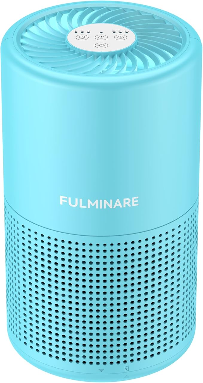 FULMINARE Air Purifiers for Home Bedroom H13 HEPA Air Purifier, 3 Speeds by PureAirPowerfulSound