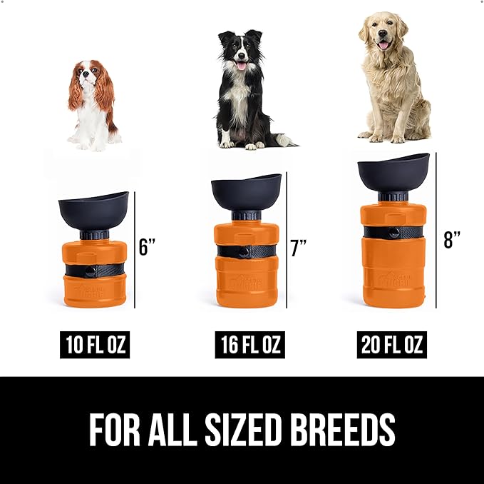 GORILLA GRIP Dog Water Bottle, Portable Water Bowl Dispenser - Image 6