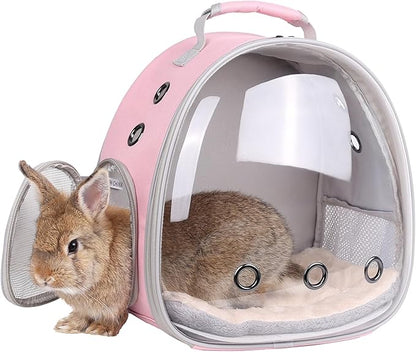 Portable Small Animal Backpack Travel Breathable Pet Carrier Bag Cages by LightUpYourPetsLife