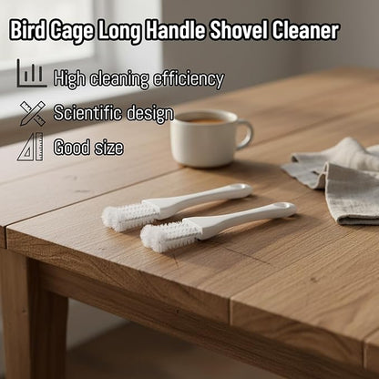 2 PCS Bird Cage Cleaner, Long Handle Bird Poop Remover - Image 3