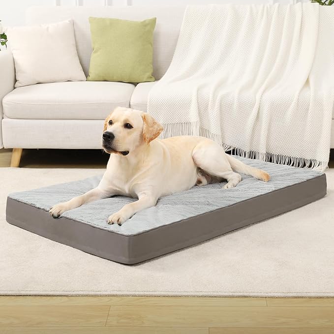 KSIIA Orthopedic Dog Bed Waterproof Dog Crate Bed by KSIIAPetProducts