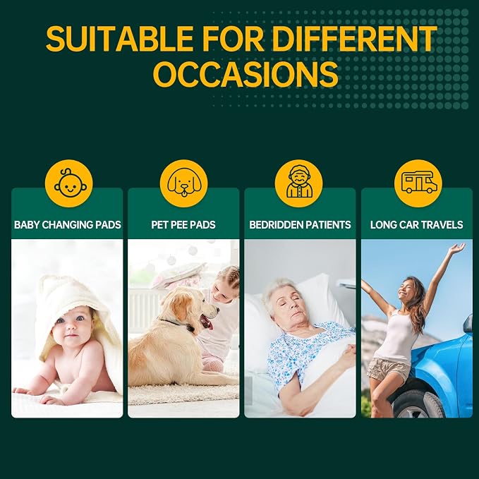 Disposable Bed Pads 40"X40" Extra Large Pee Pads - Image 7