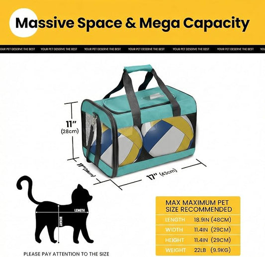 Cat Carrier Airline Approved, Soft-Sided Dog Carrier - Image 2