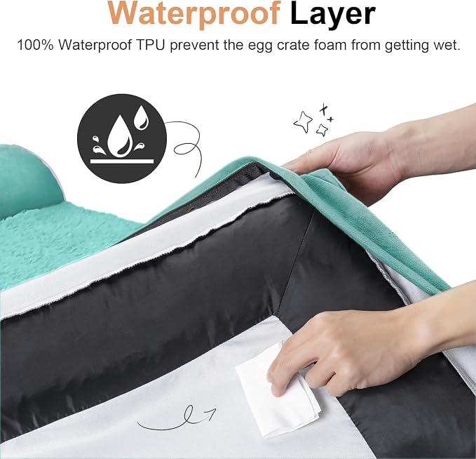 Large Dog Bed Orthopedic Washable: Jumbo Dog Bed Bolster Extra Large Dogs Egg - Image 4