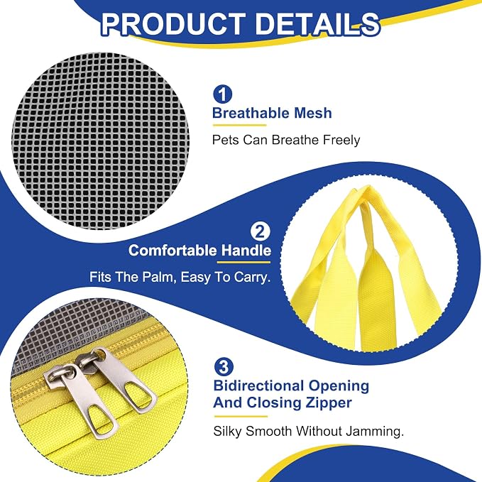 Pet Backpack Carrier, Portable and Ventilated, Oxford Cloth, Dogs Cats and - Image 3
