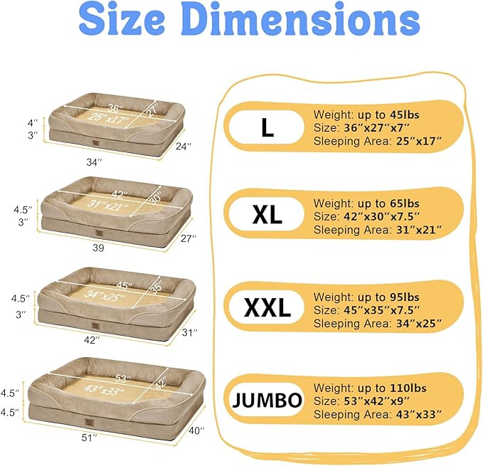 Orthopedic Extra Large Dog Bed - Image 7