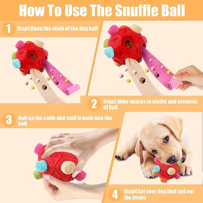 Dog Snuffle Ball-Interactive Puzzle Dog Toys Encourage Natural Foraging Skills - Image 5