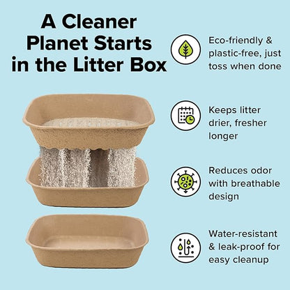Kitty Sift Disposable Sifting Cat Litter Box Jumbo, Durable and Portable - Image 2
