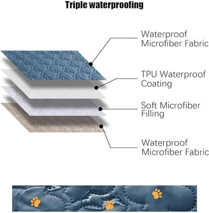 Waterproof Couch Cover for Dogs Washable, Reversible Dog Bed Blanket Pet Sofa - Image 7