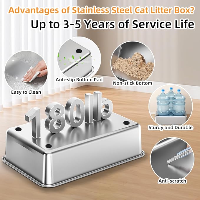 Stainless Steel Litter Box - Image 9