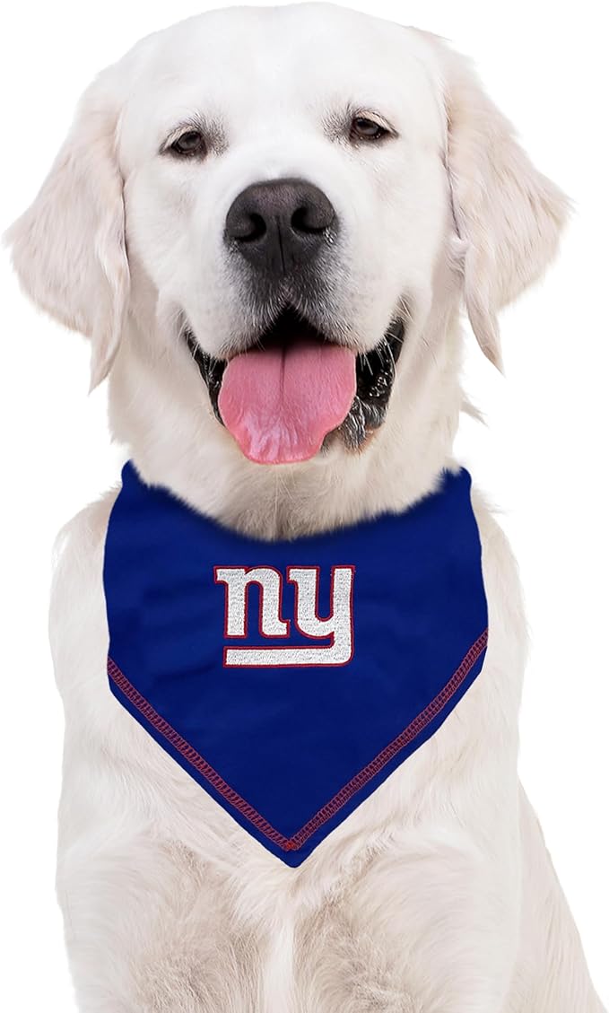 NFL New York Giants TIE Bandana, Small/Medium. Dog Bandana Scarf Bib - Image 5
