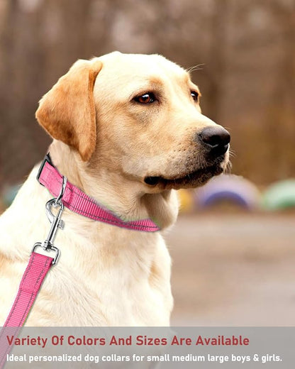 Reflective Dog Collar with Buckle Adjustable Safety Nylon Collars - Image 7