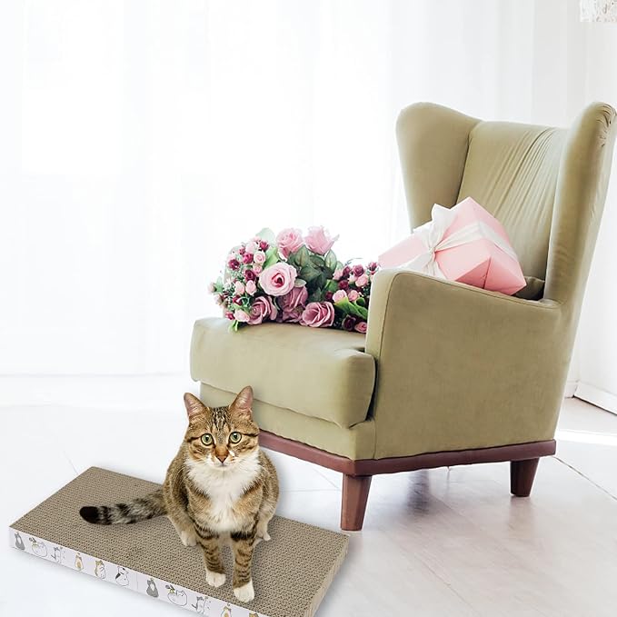 PatiencET Cat Scratcher Cardboard 3 PCS Cat Scratch Pad Reversible Scratcher - Image 5