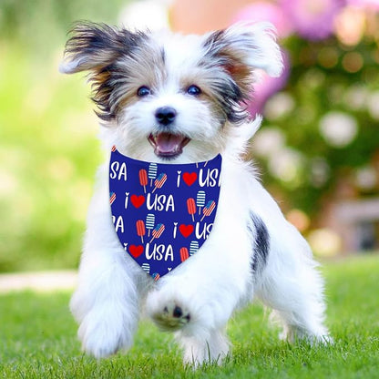 4th of July Dog Bandanas, Patriotic Holiday Party Pet Decorations 2 Pack - Image 2