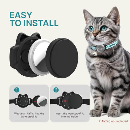 Waterproof Airtag Cat Collar, Breakaway Cat Airtag Collar - Image 8