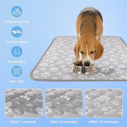 Rywell Cooling Mat for Dogs New Grey Edition, Washable Non-Toxic Summer Pet - Image 3