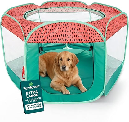 FurHaven Portable Pet Playpen for Dogs & Cats, Indoor Kitten Playpen by FurHaven