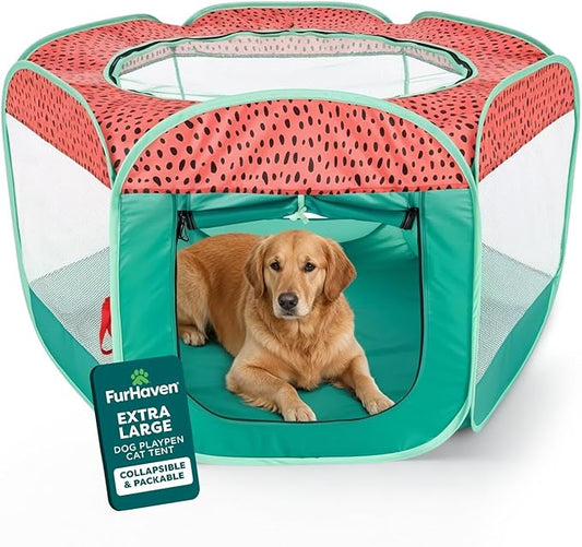FurHaven Portable Pet Playpen for Dogs & Cats, Indoor Kitten Playpen by FurHaven