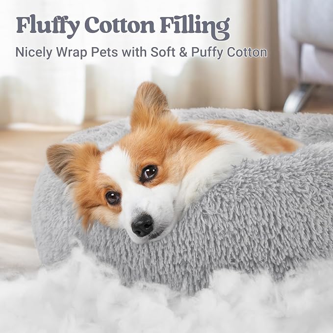 rabbitgoo Calming Dog Bed for Small Medium, 30 inches Pet Bed Machine Washable - Image 3