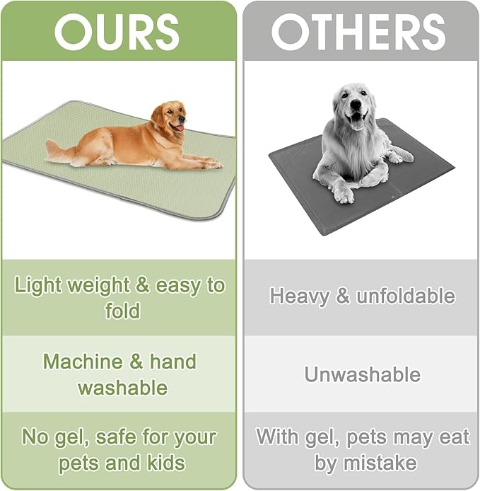 Summer Dog Cooling Mat Washable Ice Silk Self Cool Pad - Image 7