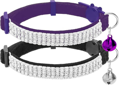 EXPAWLORER Soft Velvet Safe Cat Collars by EXPAWLORER