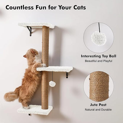 5-in-1 Cat Wall Shelves, Perch & Lounge - Image 6