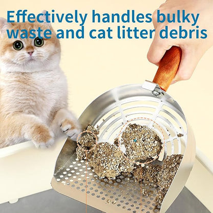 Stainless Steel Metal Cat Litter Scoop - Image 3