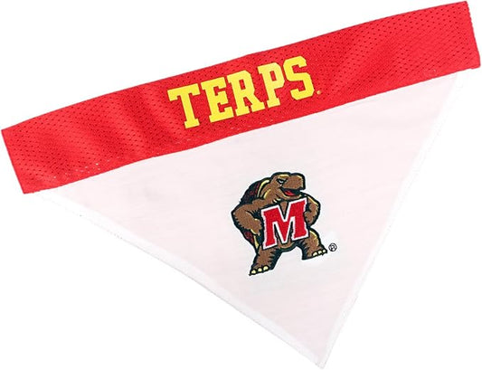 Pets First Collegiate Pet Accessories, Reversible Bandana, Maryland Terrapins by PETSFIRST