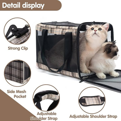 EXPAWLORER Large Cat Carrier Dog Carriers Soft - Image 3