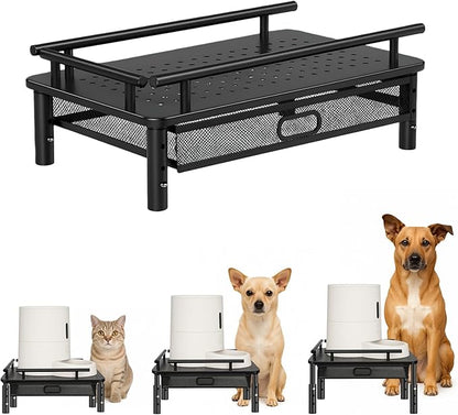 Raised Pet Feeder Stand for Cats & Dogs – Adjustable Height Holder for by Unknown