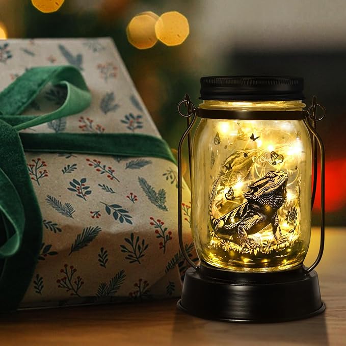 Bearded Dragon Gifts for Women/Men Bearded Dragon Solar Lanterns Mom Birthday - Image 7