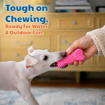 ASPCA 2-Pack Spiky TPR Puppy Teether Bones – Vanilla-Scented Teething Toys - Image 5