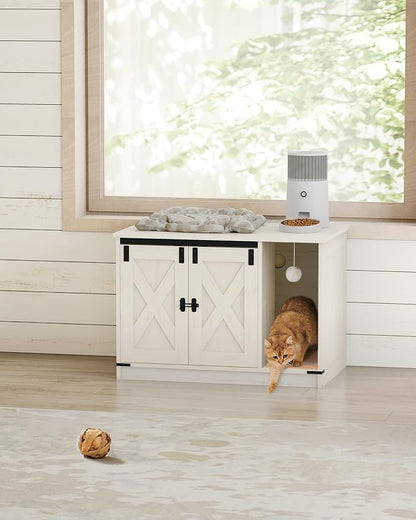 Cat Litter Box Enclosure, Hidden Litter Box Cabinet Furniture - Image 8