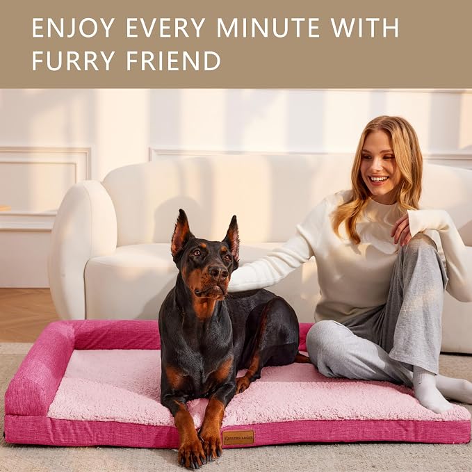 Patas Lague Orthopedic XL Dog Bed Large Sized Dog 48''X30'', Waterproof L - Image 2