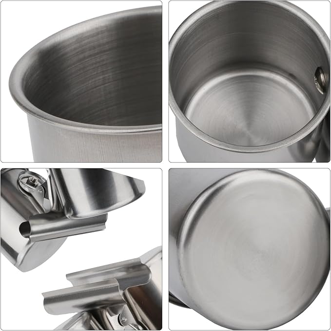 Hypeety Bird Parrot Feeding Double Cups Stainless Steel Food Water Bowls - Image 5