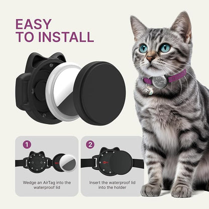 Waterproof Airtag Cat Collar, Breakaway Cat Airtag Collar - Image 8
