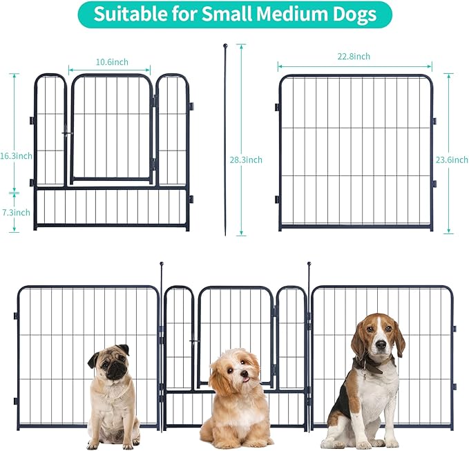Dog Playpen, Portable Outdoor Dog Fence, Dog Playpen - Image 3