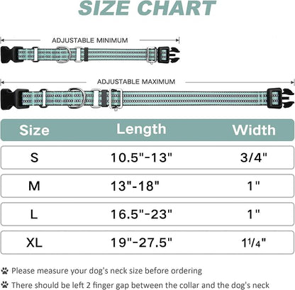 Martingale Dog Collar, Adjustable Nylon Reflective Collar - Image 6