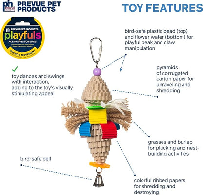 Prevue Pet Products Sound & Movement Mr. Mustache Bird Toy 62614 - Image 3