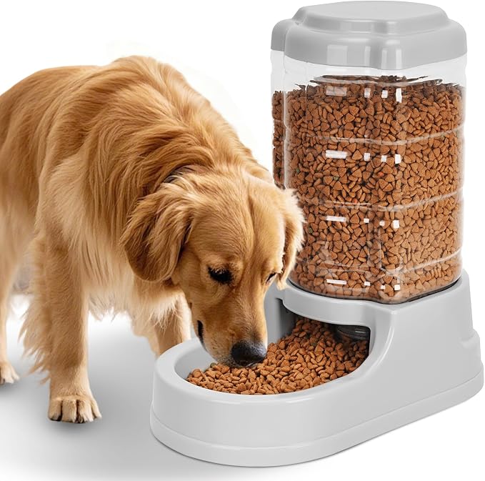 Kenond 9.5L Gravity Large Dog Feeder, Automatic Dog Food Dispenser, Suitable by Kenond