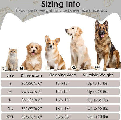 Extra Large Dog Beds, 36 Inch Human Dog Anxiety Relief Comfort Bed, - Image 2