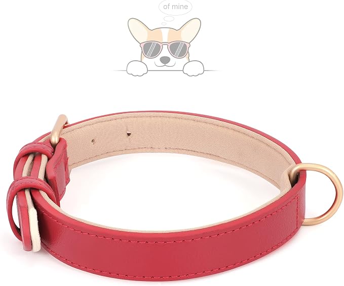 WHIPPY Leather Dog Collar for Small Medium Large Dog Adjustable Soft Breathable - Image 3
