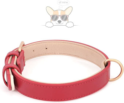 WHIPPY Leather Dog Collar for Small Medium Large Dog Adjustable Soft Breathable - Image 3