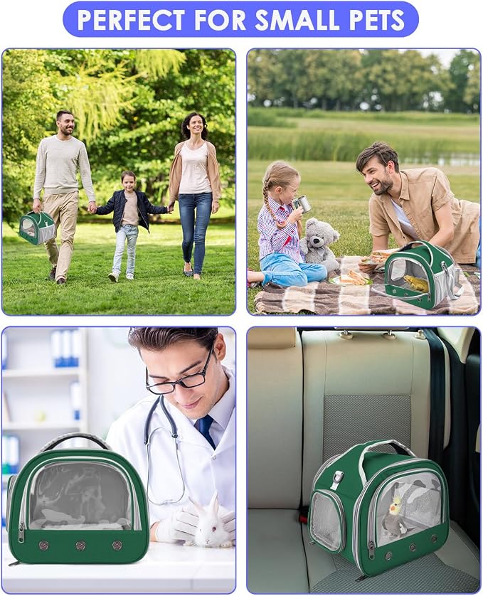 Bissap Bearded Dragon Travel Carrier, Portable Guinea Pig Carrier Bag Tortoise - Image 7