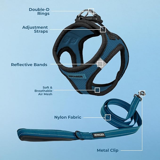 Best Pet Supplies Voyager Step-in Air All Weather Mesh Harness and Reflective - Image 3