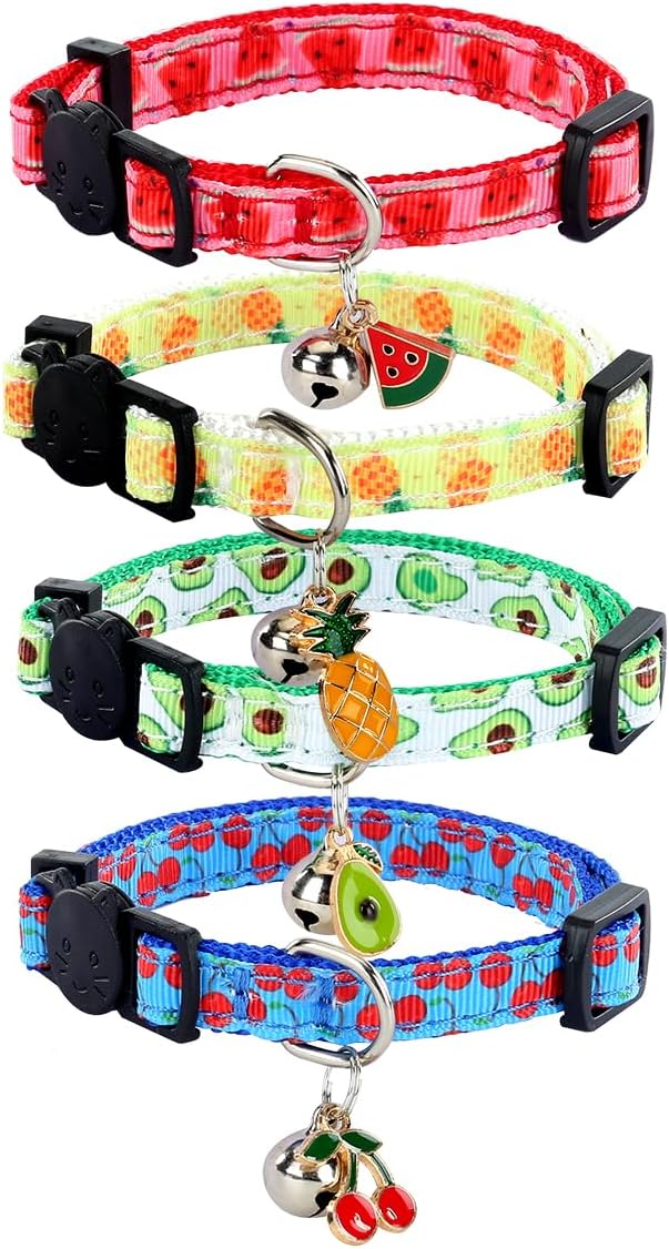 Yizepet Cat Collars with Bells, Breakaway Kitten Collar, Cute Kitty Collar by Yizepet