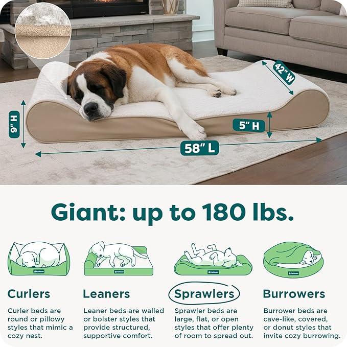Furhaven Orthopedic Dog Bed for Extra Large Dogs w/ Removable Washable Cover - Image 3
