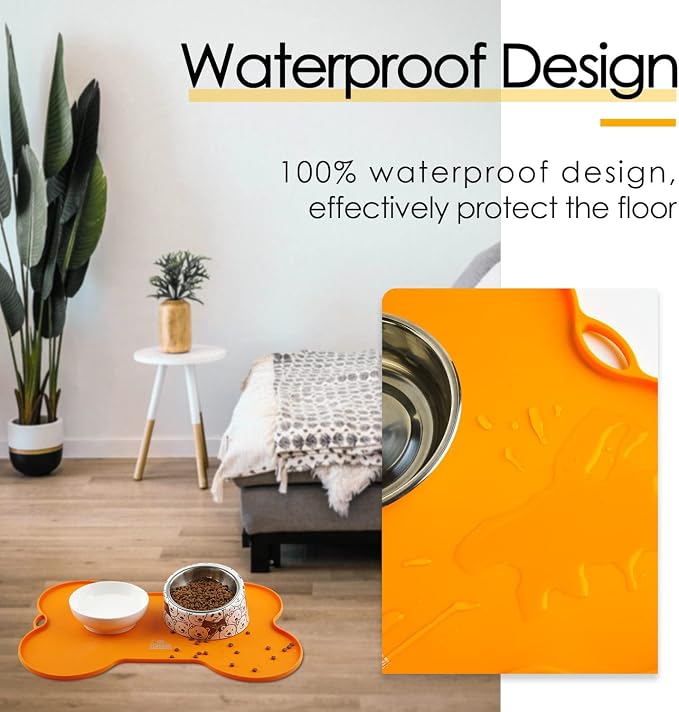 Super Design Dog Food Mat Dog Bowl Mat - Image 3